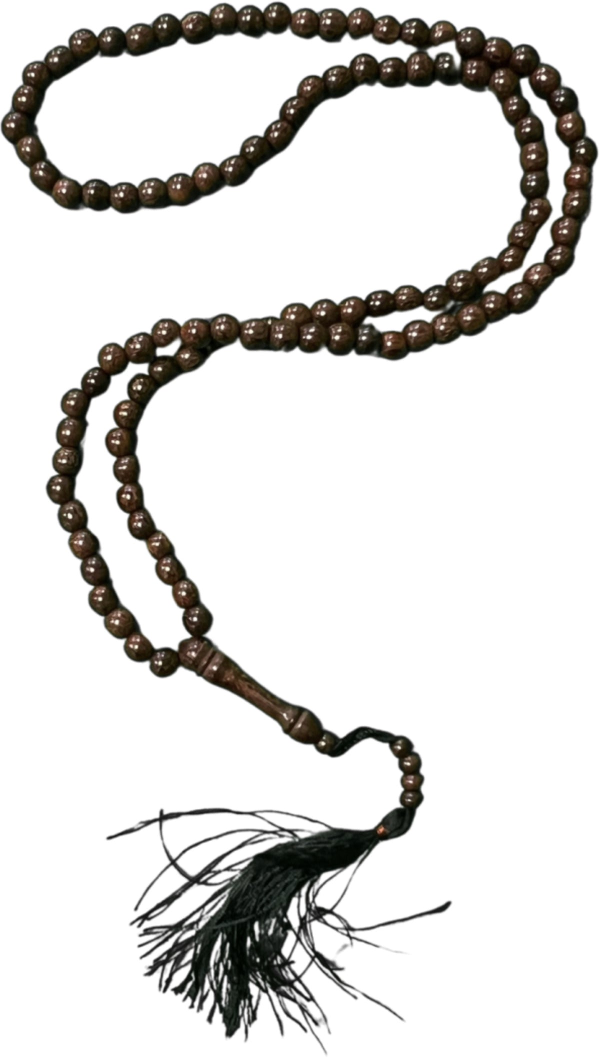 Mala hout bruin guru 50 cm zwarte kwast