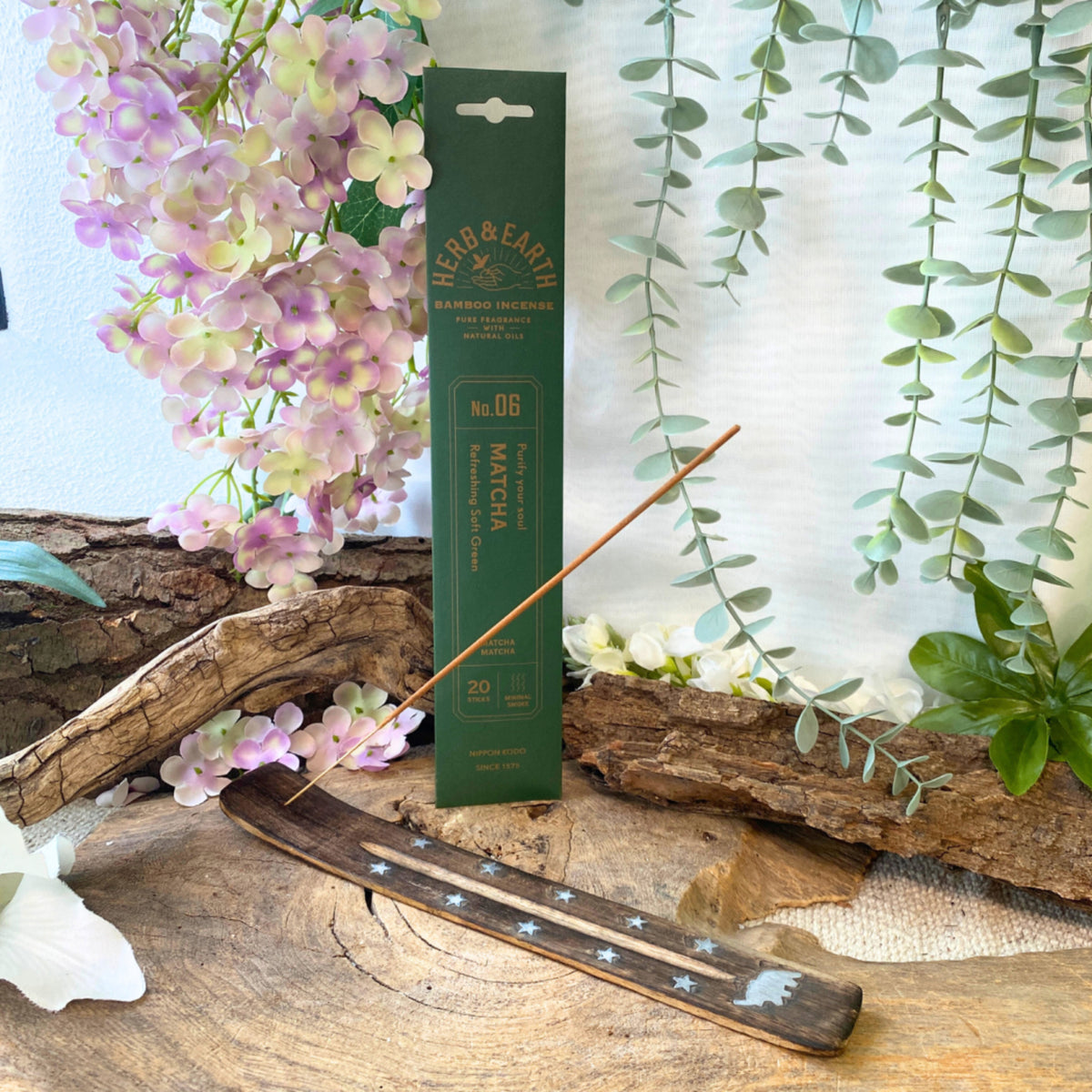 Matcha Herb & Earth Nippon Kodo - Wierook Stokjes
