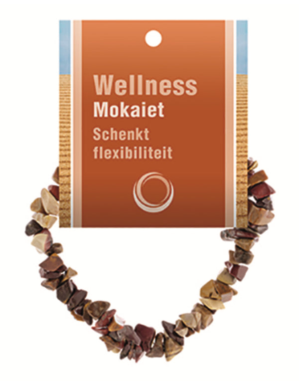 Mokaiet edelsteen splitarmband
