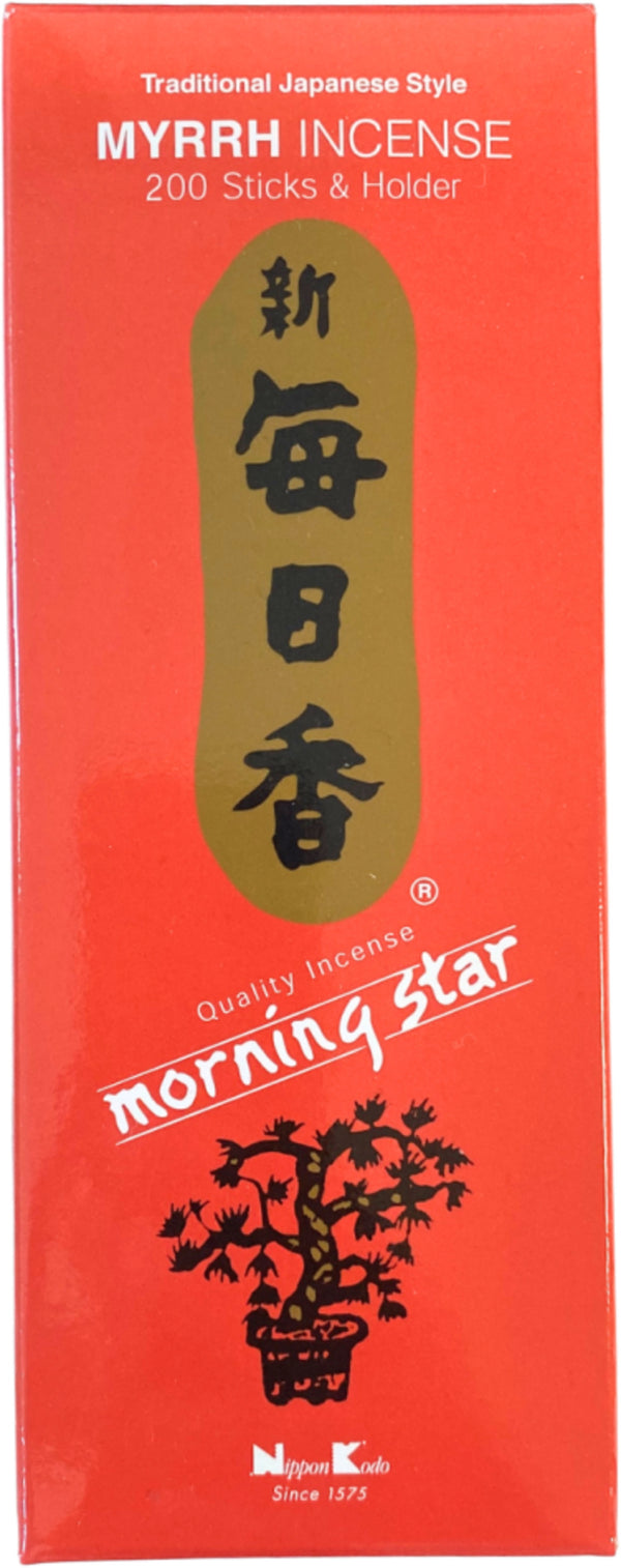 Myrrh - Nippon Kodo Morning Star - 200 wierookstokjes - XL-pack
