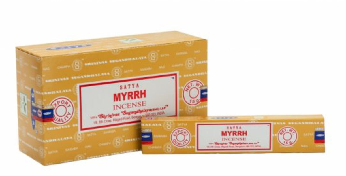 Myrrh wierook stokjes 15 grams Satya