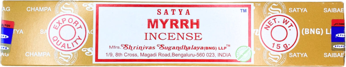 Myrrh wierook stokjes 15 grams Satya