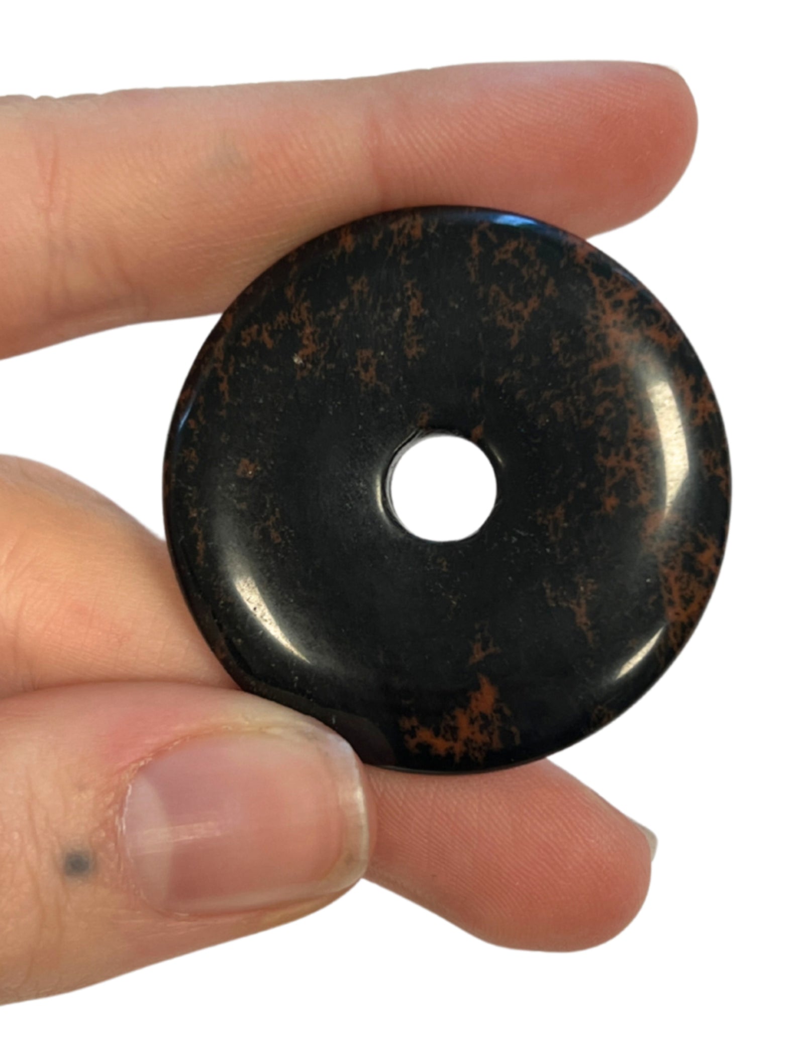 Obsidiaan mahonie donut 40 mm