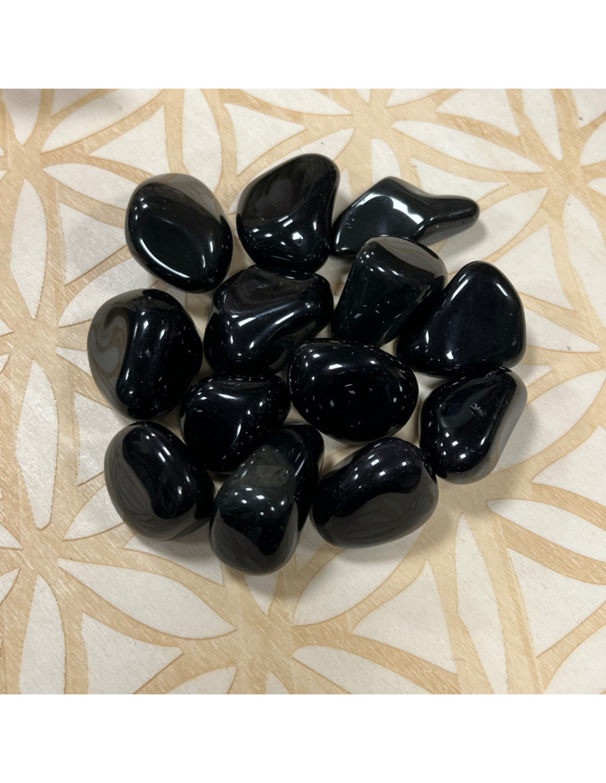 Obsidiaan regenboog trommelstenen 250 gr. (mt3)