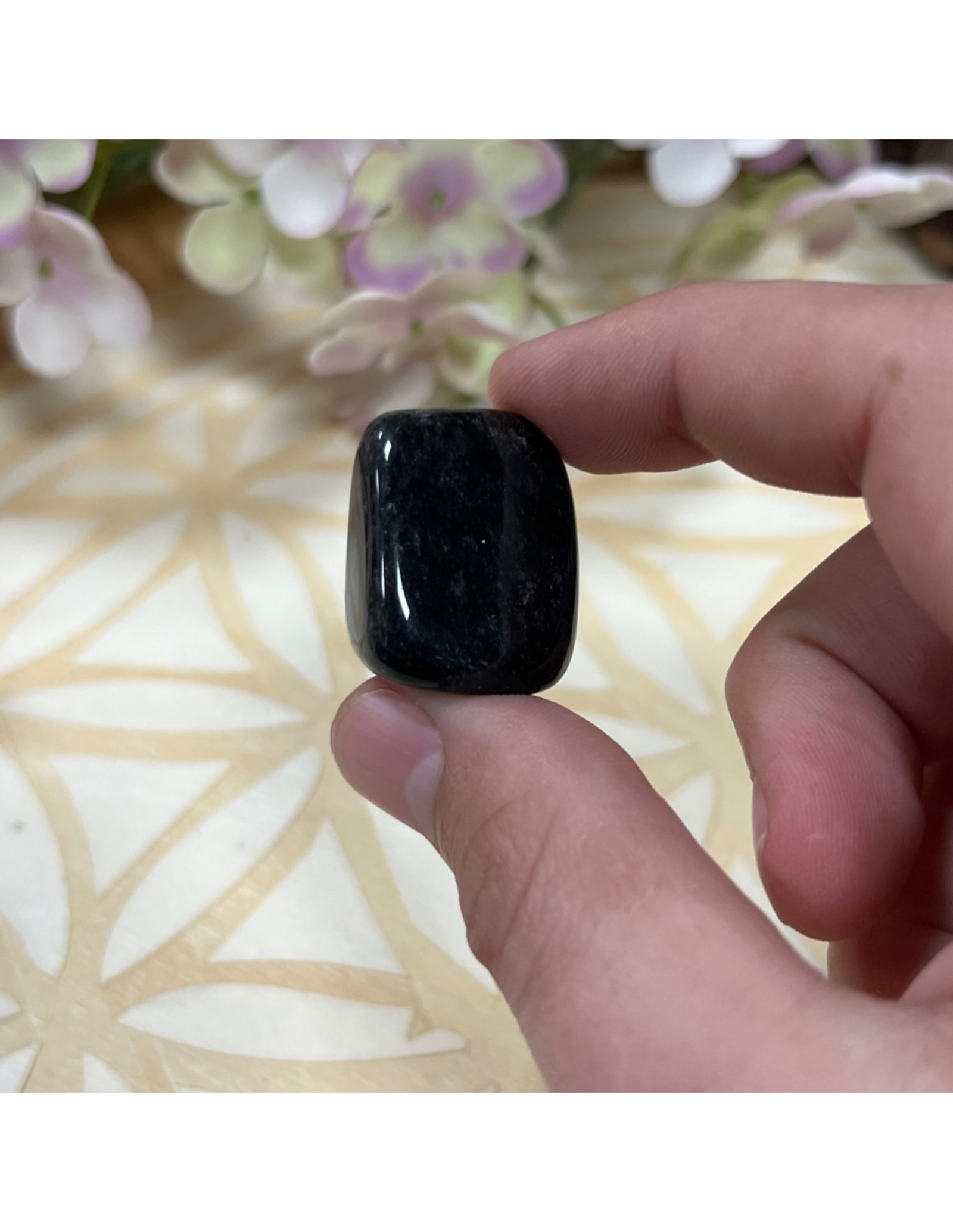 Obsidiaan zilver trommelstenen 100 gr. (mt3)