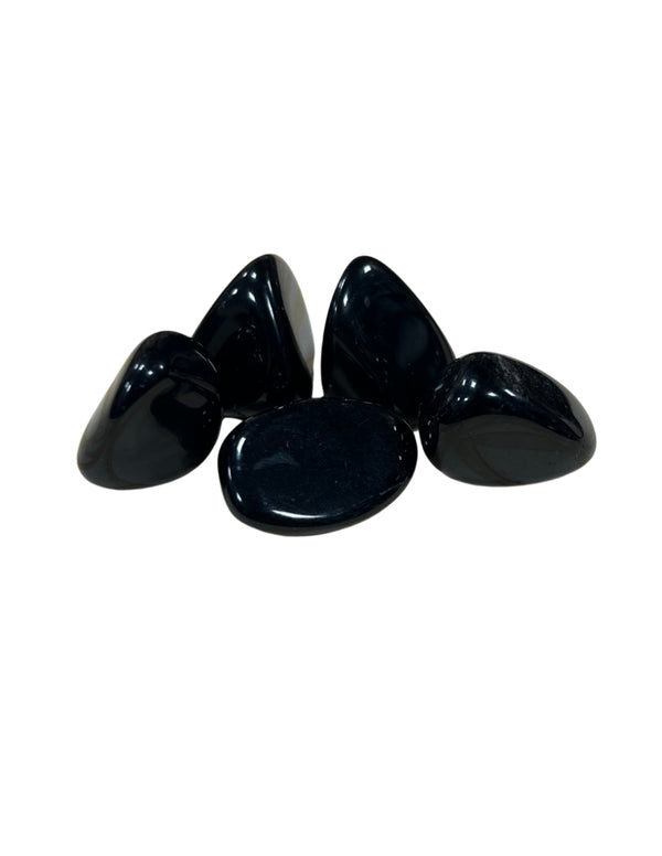 Obsidiaan zilver edelsteen trommelstenen 250 gr. (mt3)