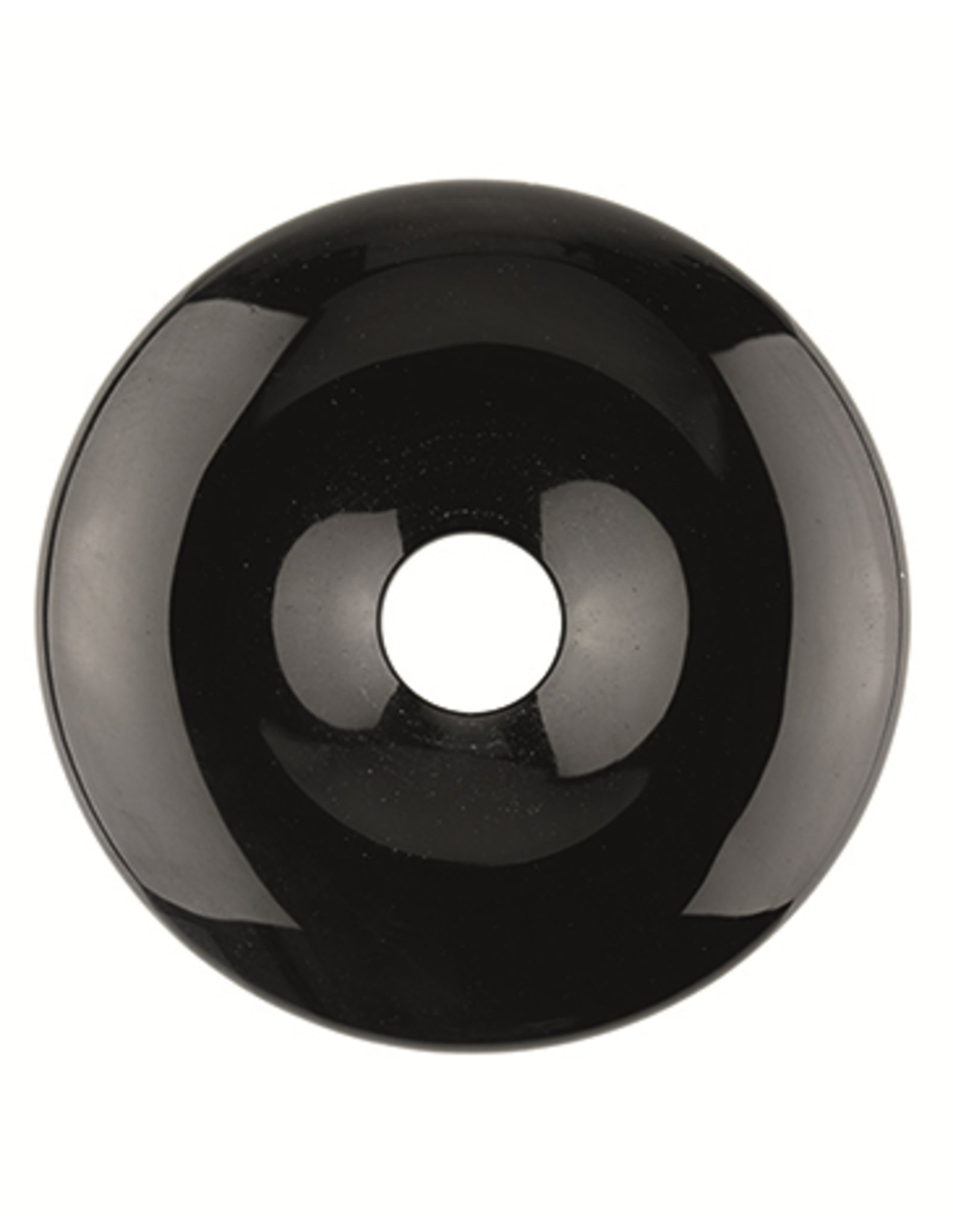 Obsidiaan zwart donut 40 mm