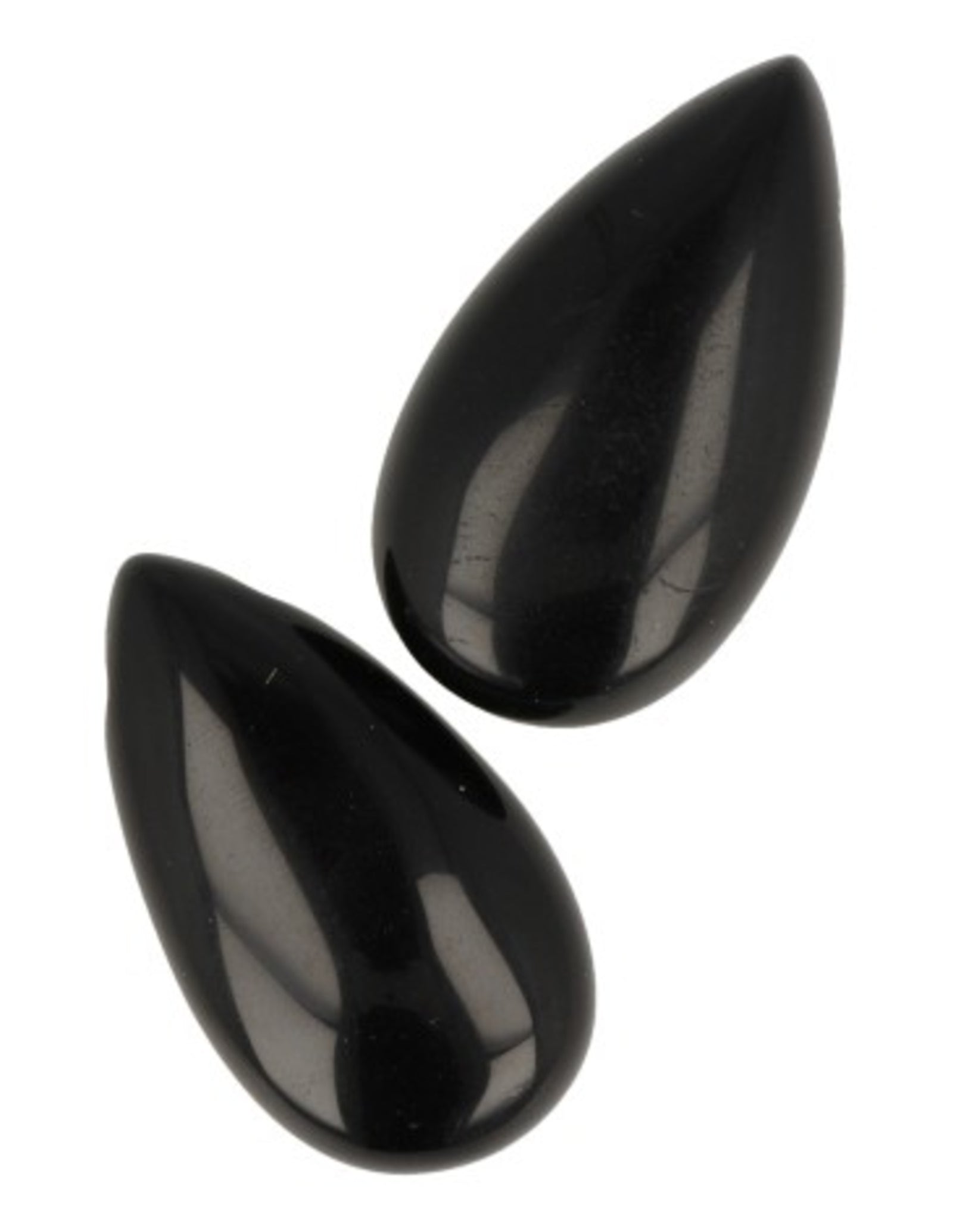 Obsidiaan zwart edelsteen druppel hanger