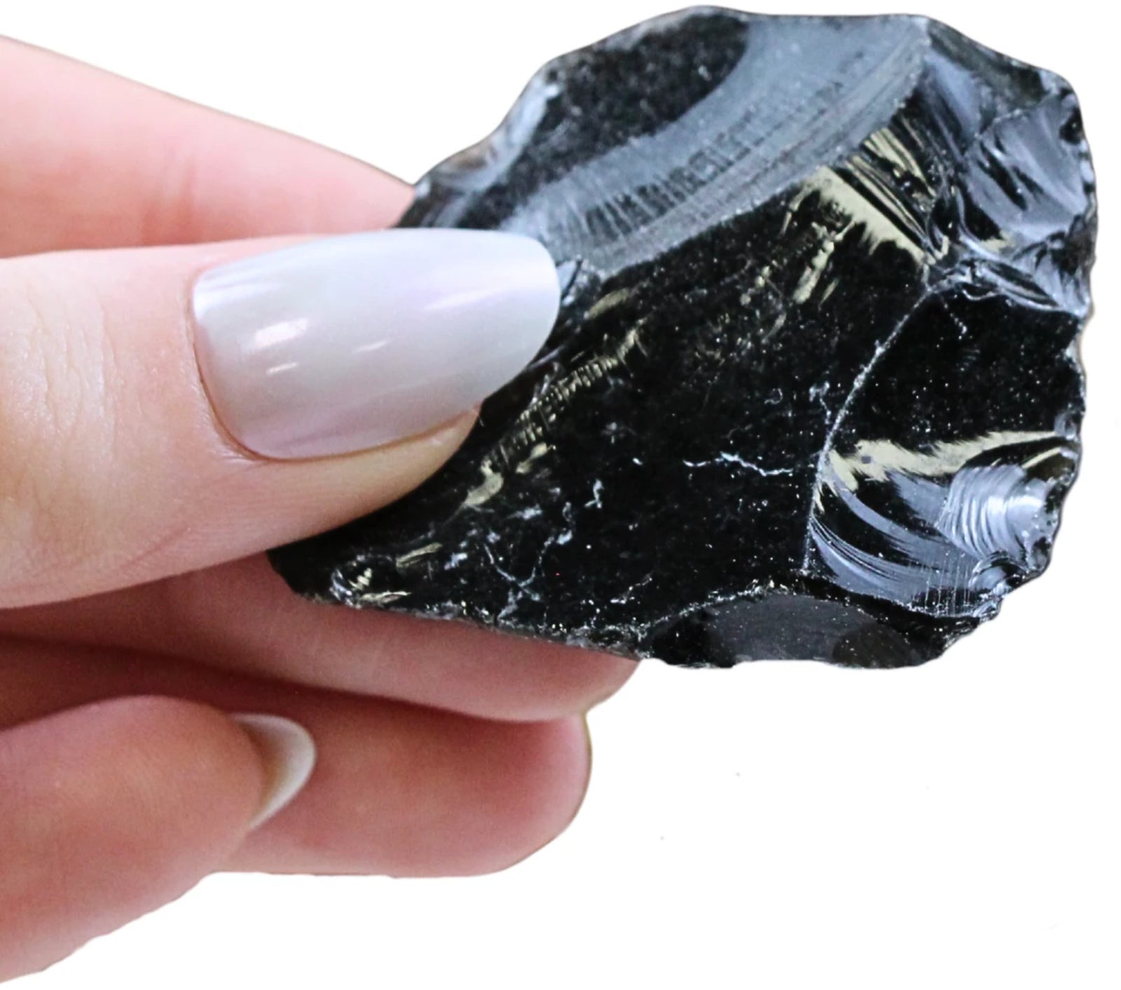 Obsidiaan zwart ruw, p/kg