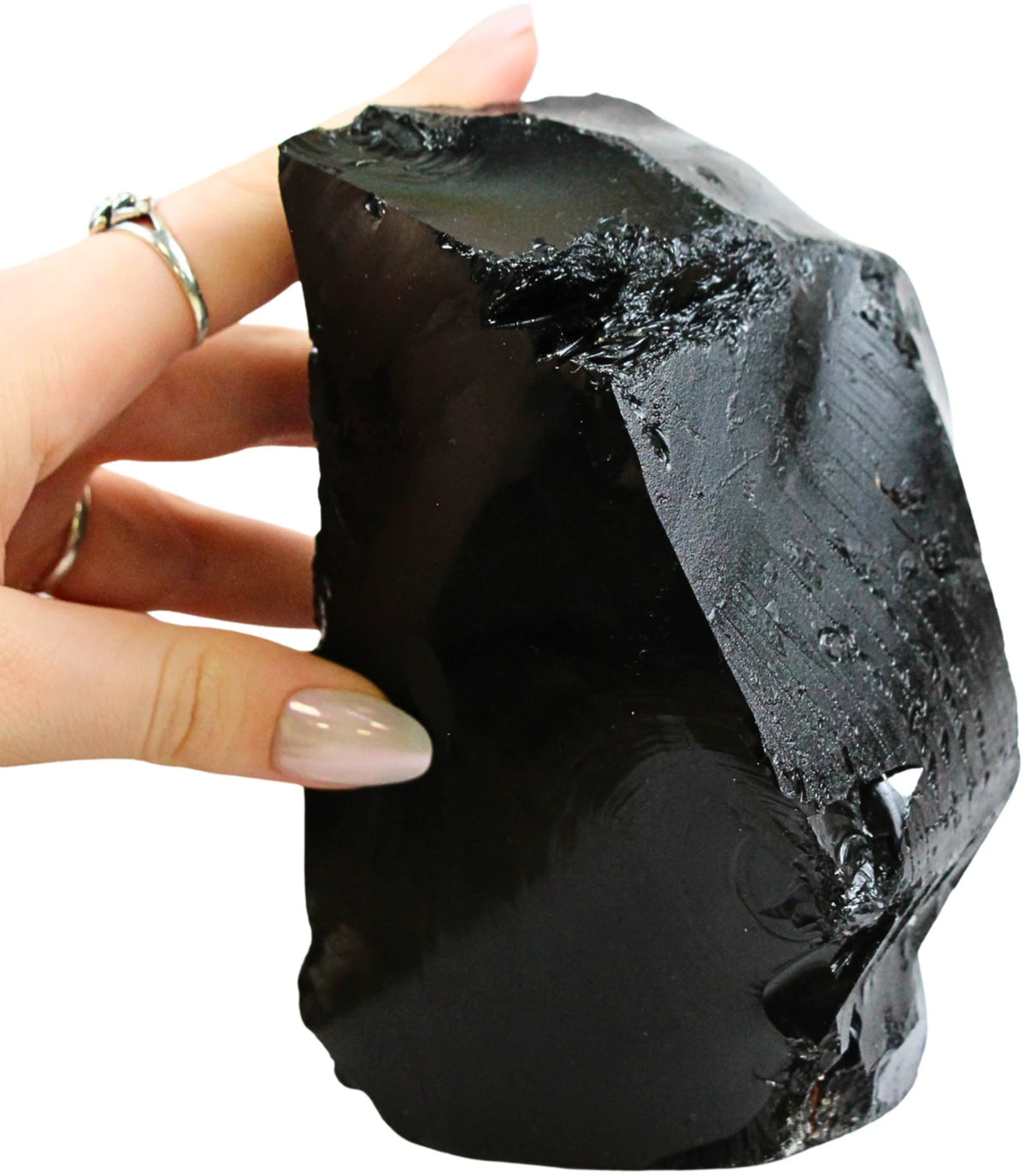 Obsidiaan zwart ruw stuk nr.01