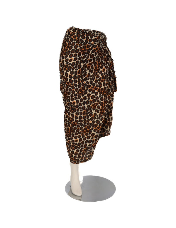 Sarong dierenprint - panter - bruin