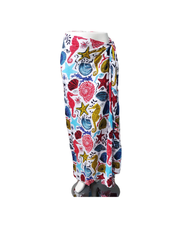 Sarong Schelpen - Bont op Wit