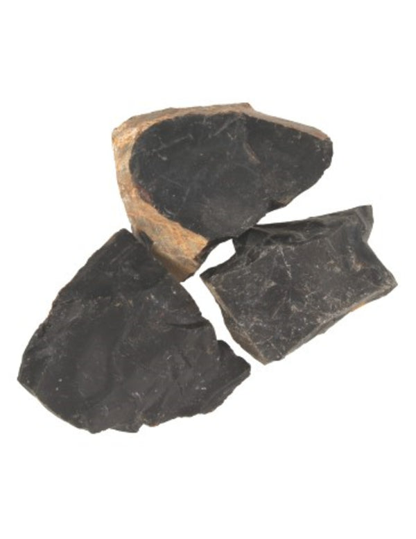 Onyx zwart 250 gr. ruwe edelsteen brokjes