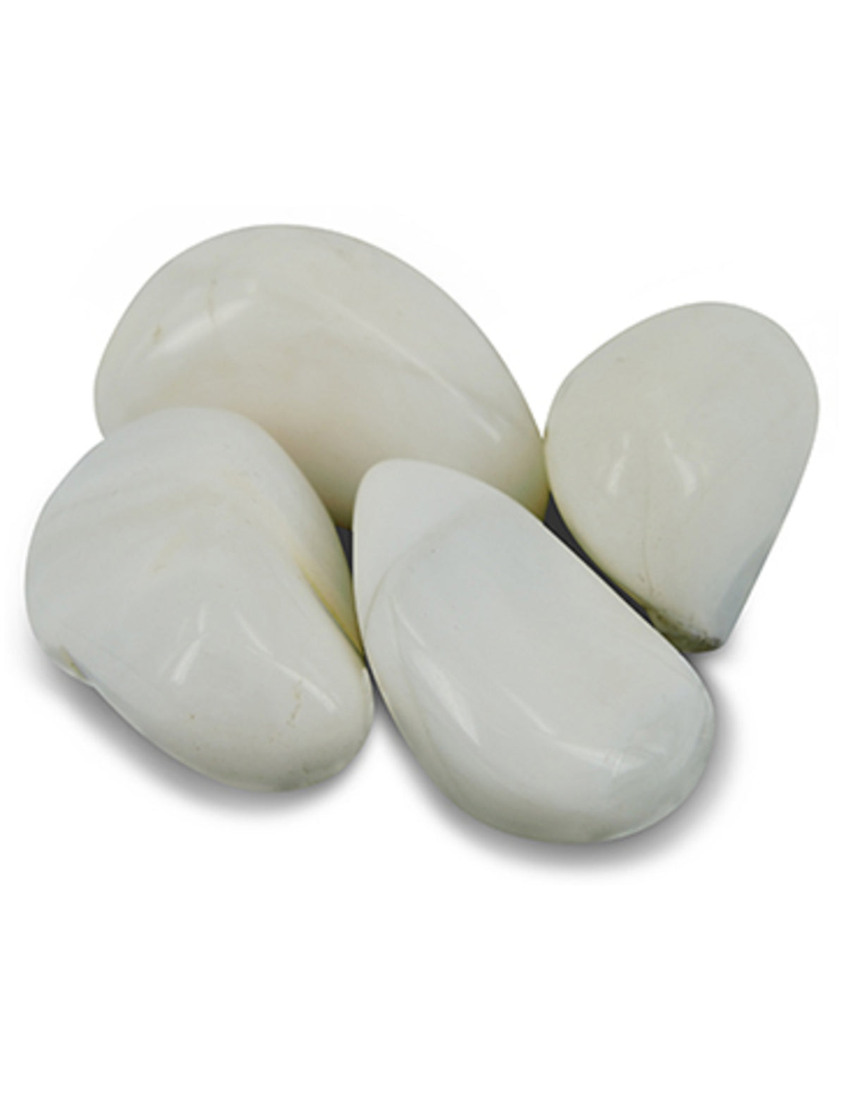 Opaal wit trommelstenen 500 gr. (mt3)