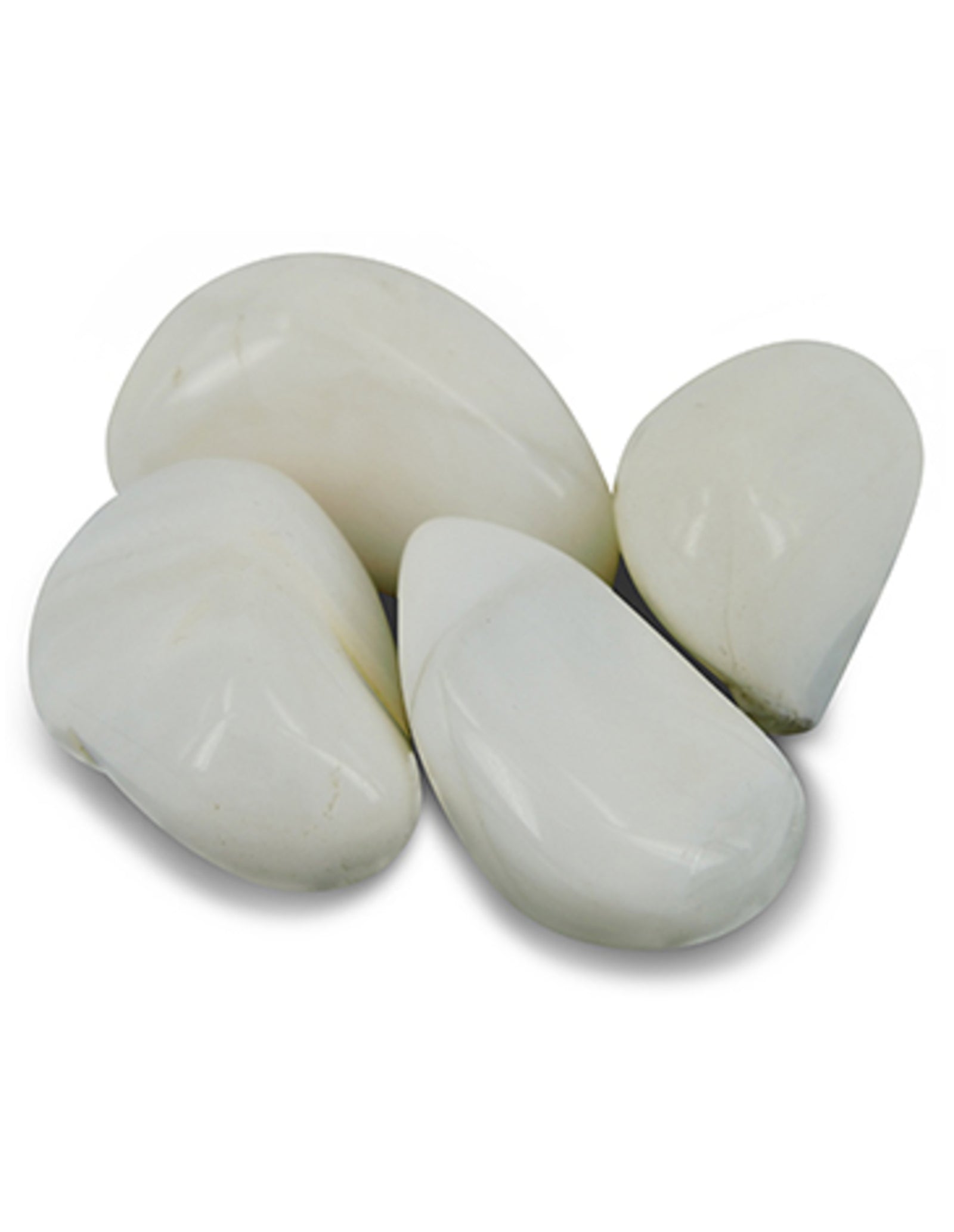 Opaal wit trommelstenen 500 gr. (mt3)
