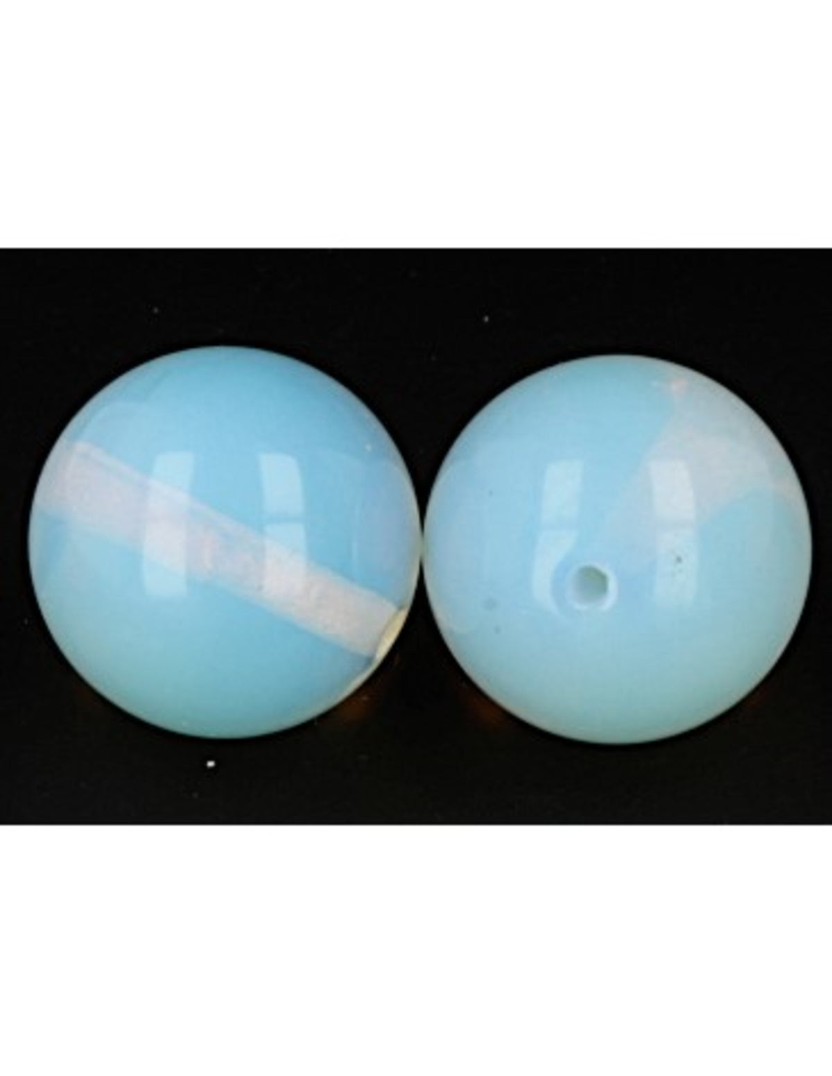 Opaliet 18 mm kraal - losse kraal (synth)