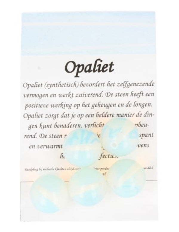 Opalit Perlen 18 mm (synthetisch) – 5 Stk.