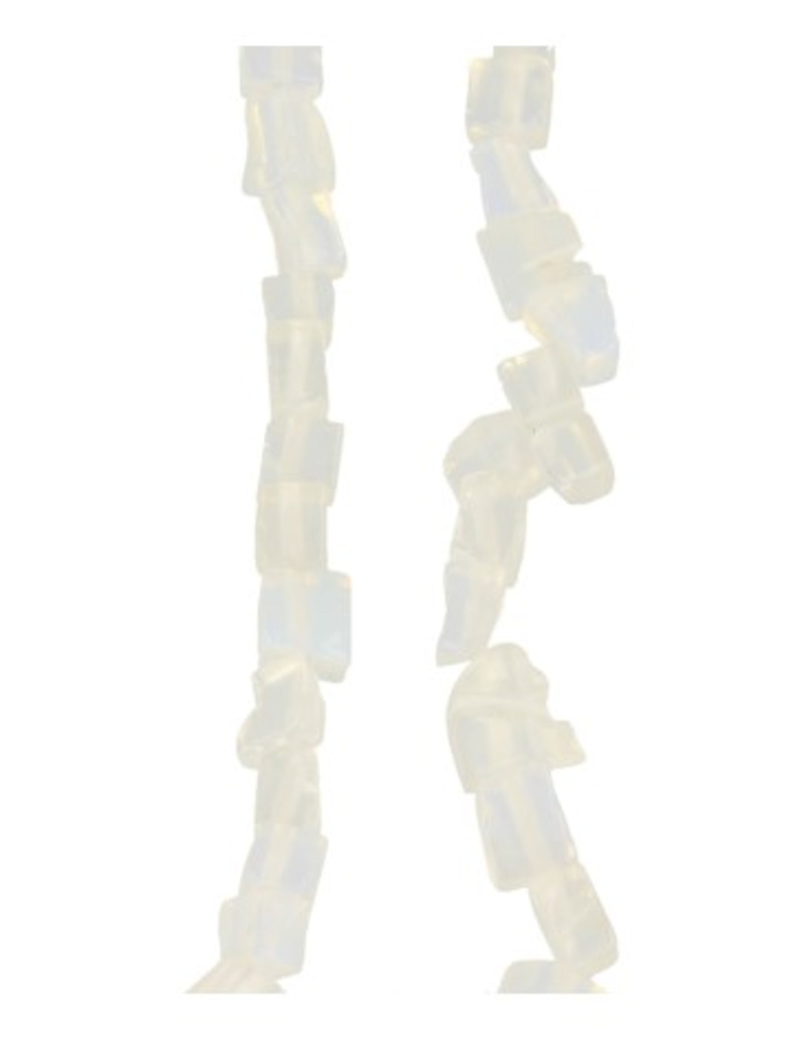 Opaliet kralen streng split / blokjes 80 cm (synth)