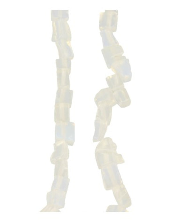 Opaliet kralen streng split / blokjes 80 cm (synth)