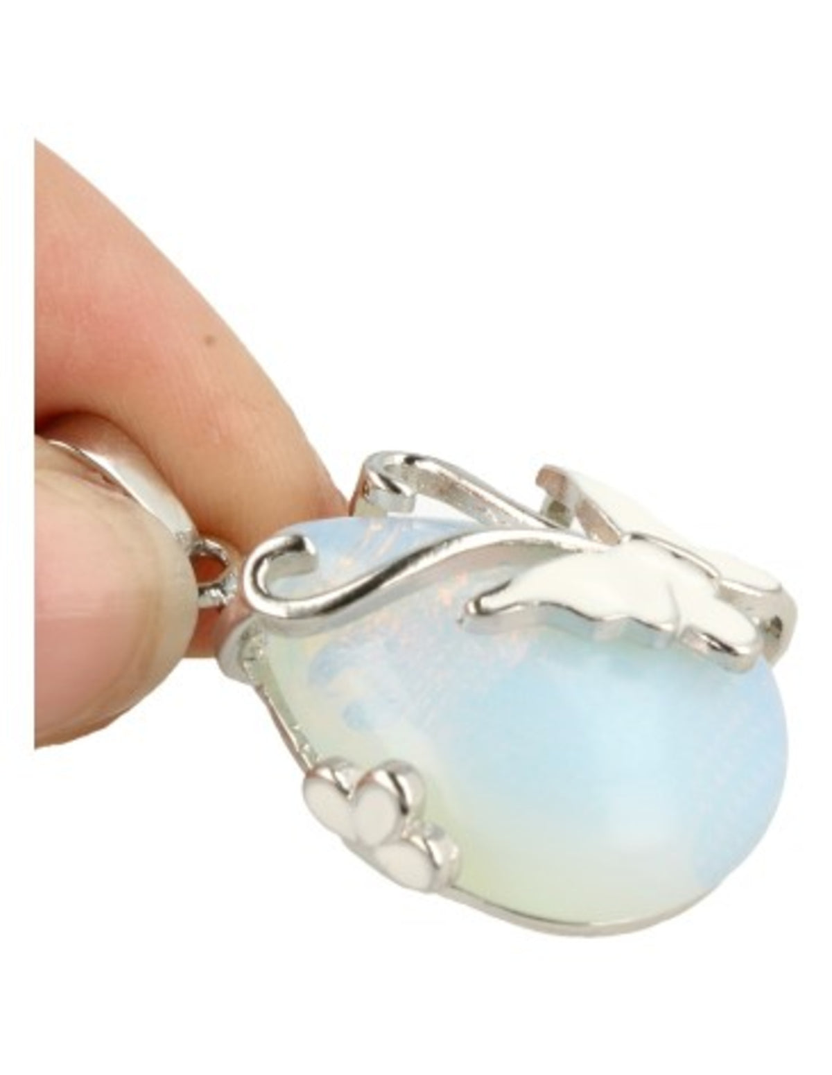 Opaliet (synth) vlinder druppel hanger