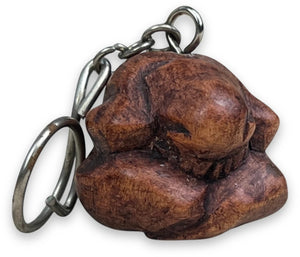 Orang Malu sleutelhanger van hout