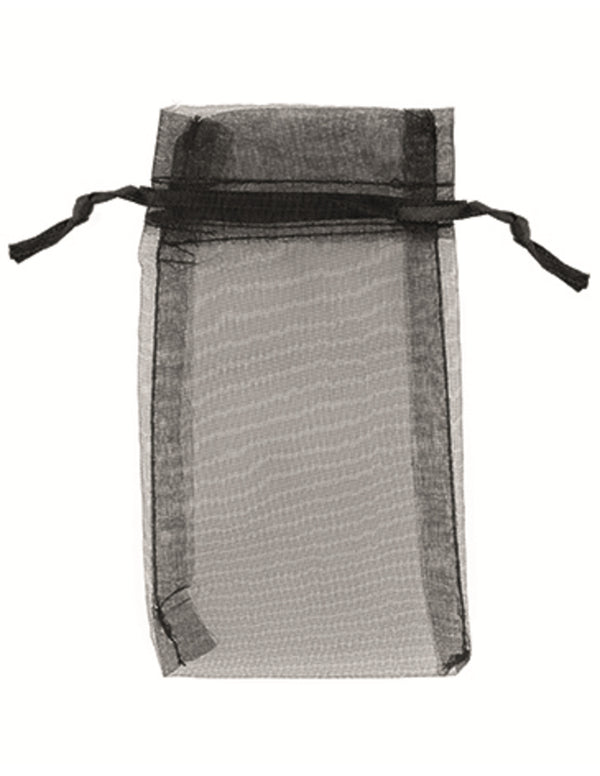 Organza buidels 7x13 - 10 stuks zwart