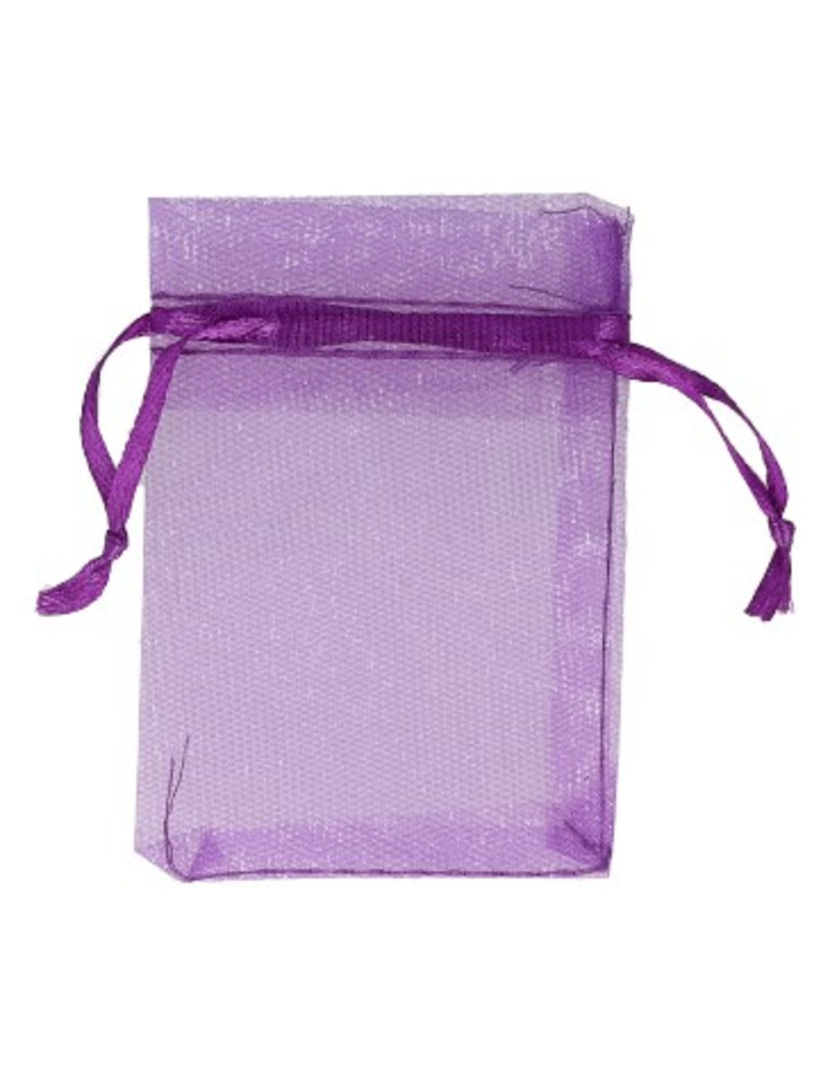 Organza buidels 7x9 - 10 stuks paars
