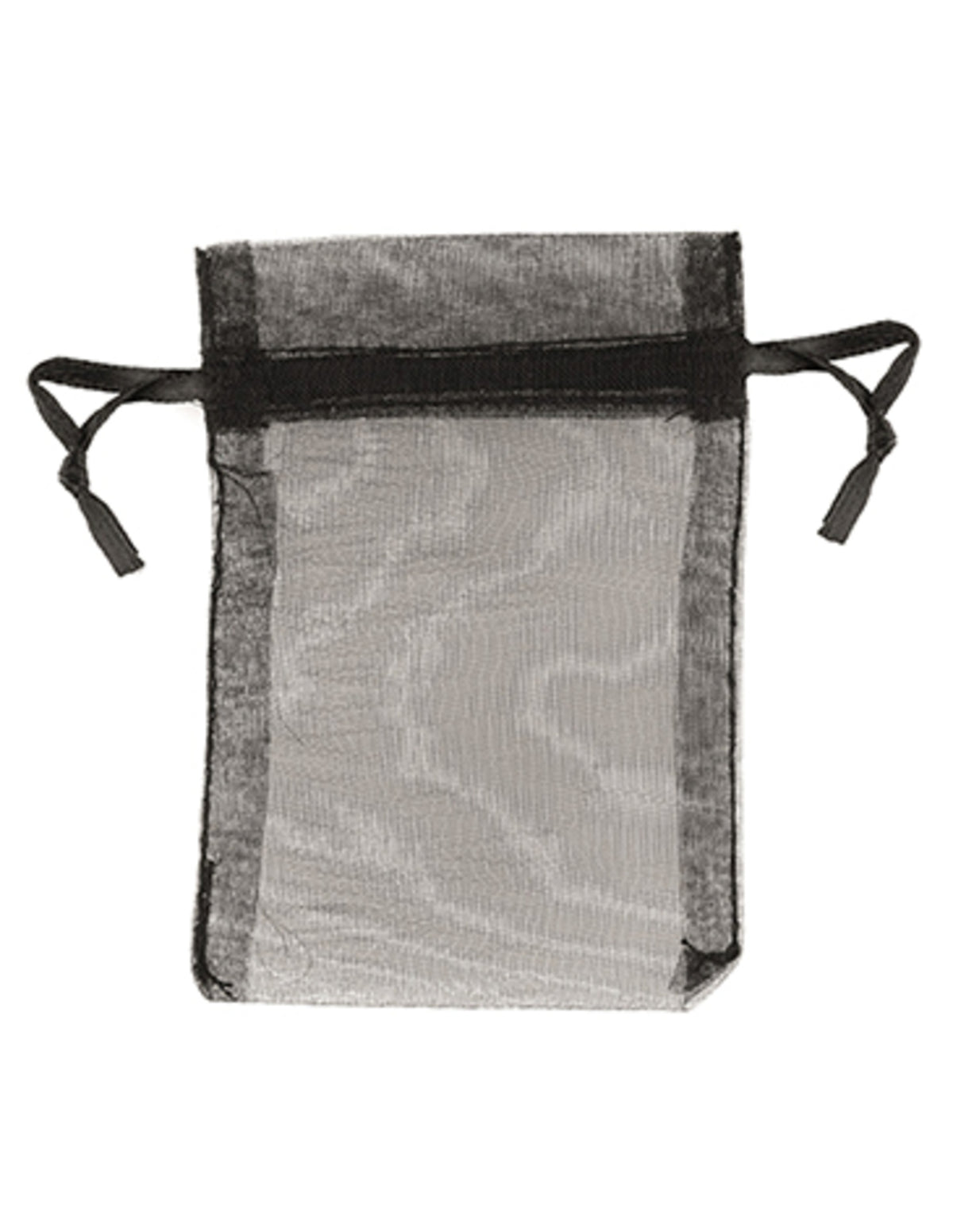 Organza buidels 7x9 - 10 stuks zwart