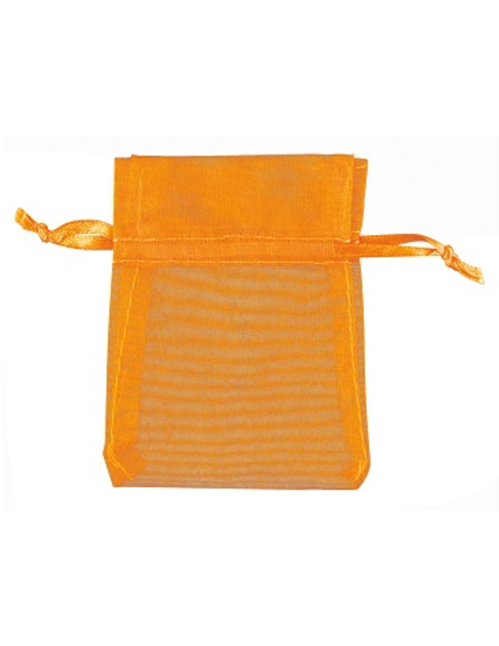 Organza buidels 7x9 - 100 stuks oranje
