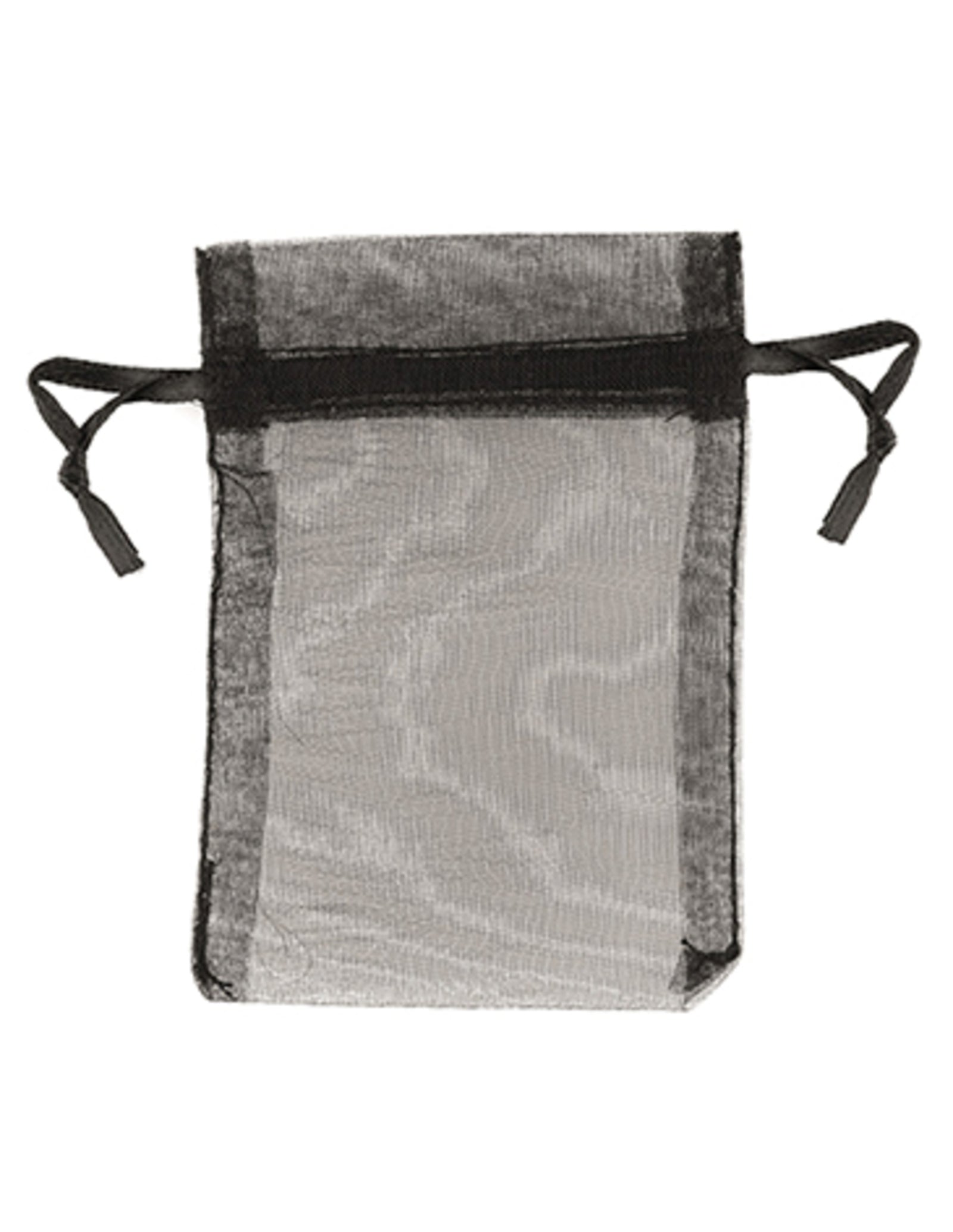 Organza buidels 9x12 - 10 stuks zwart