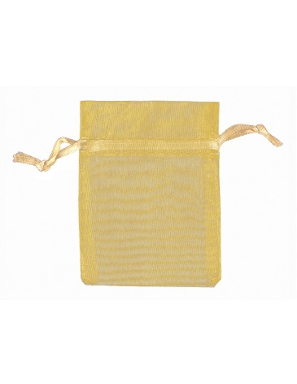 Organza buidels 9x12 - 100 stuks goudkleur