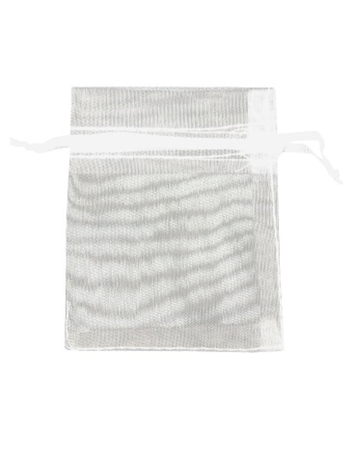 Organza buidels 9x12 - 100 stuks wit