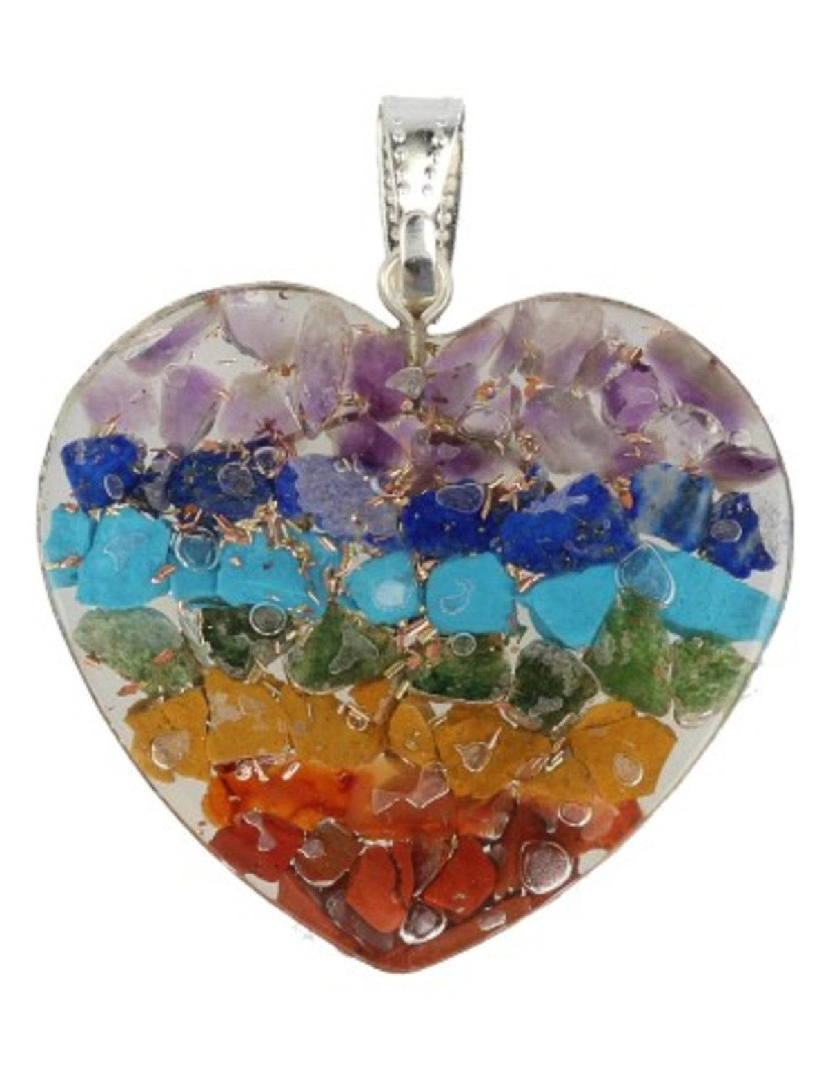 Orgonite Chakra hart hanger