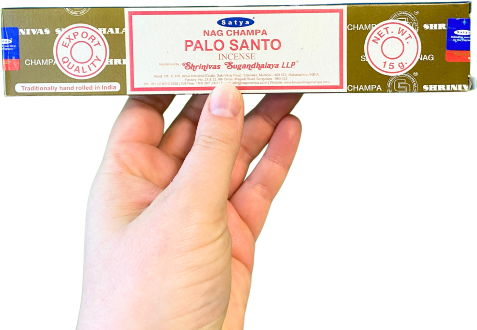 Palo Santo wierook stokjes 15 grams Satya