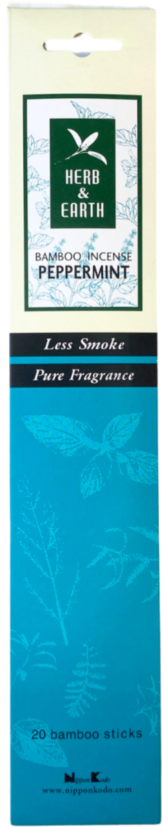 Peppermint Herb & Earth Nippon Kodo - Wierook Stokjes