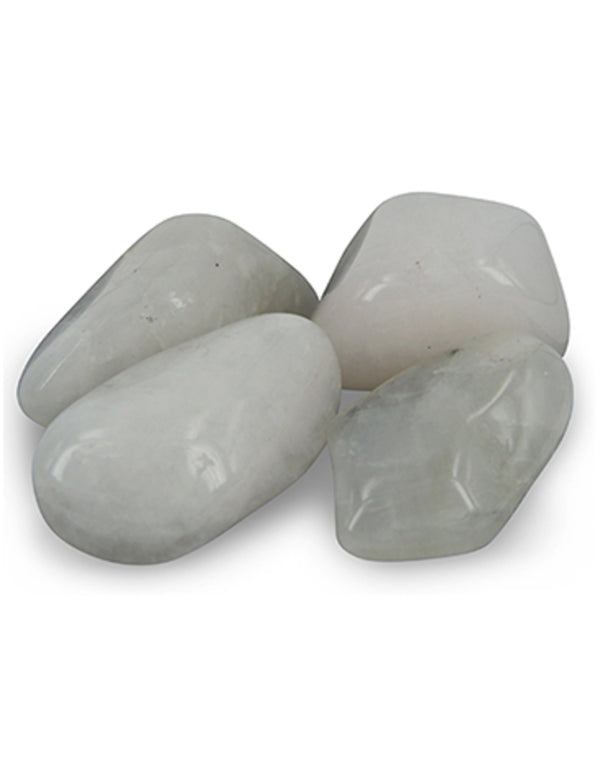 Petaliet wit edelsteen trommelstenen 500 gr. (mt3)