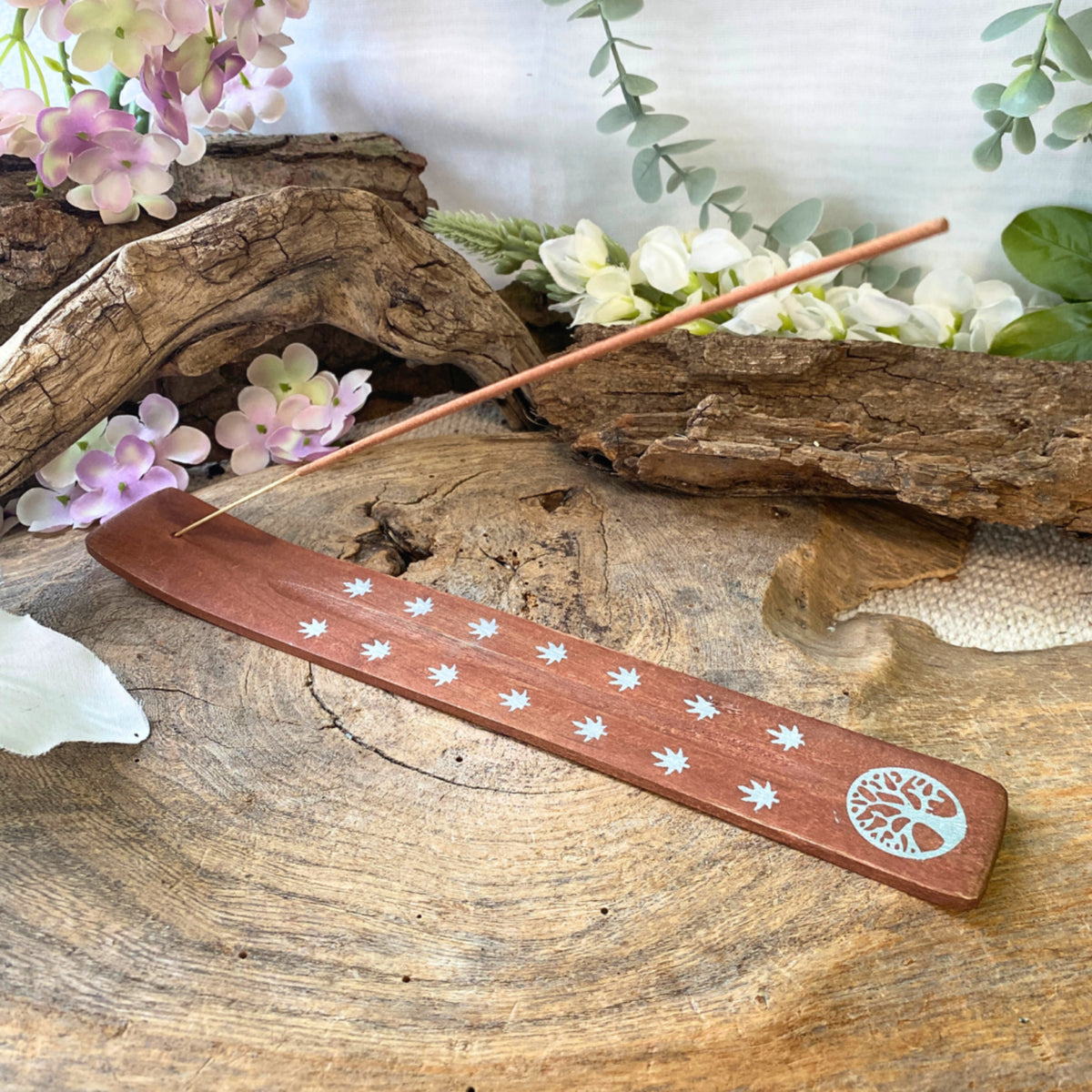 plankje hout Levensboom - wierook houder