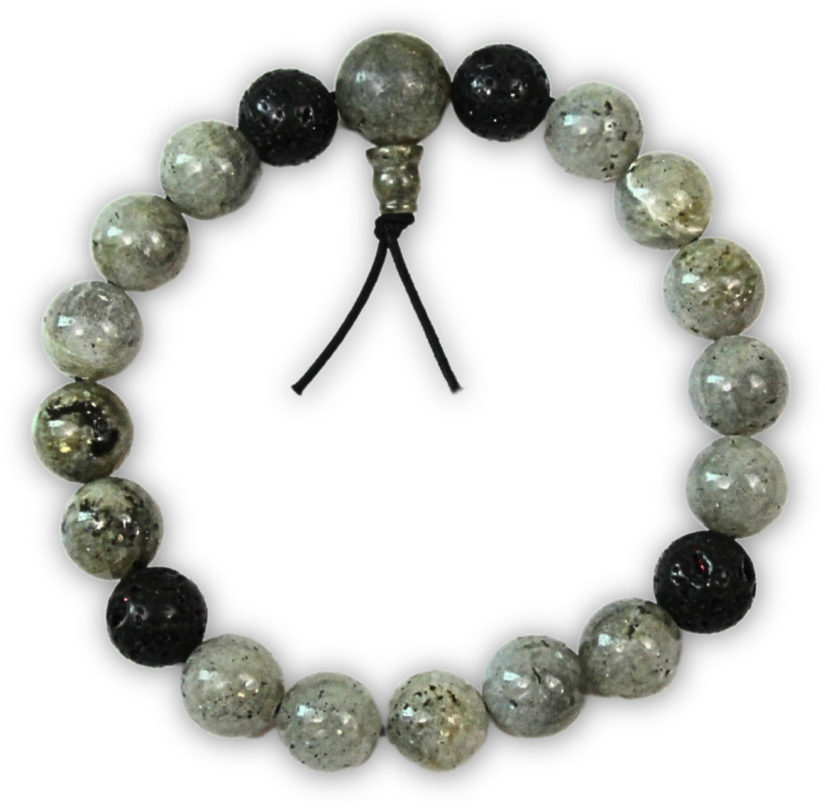 Powerbead mannen Labradoriet -armband 19 cm