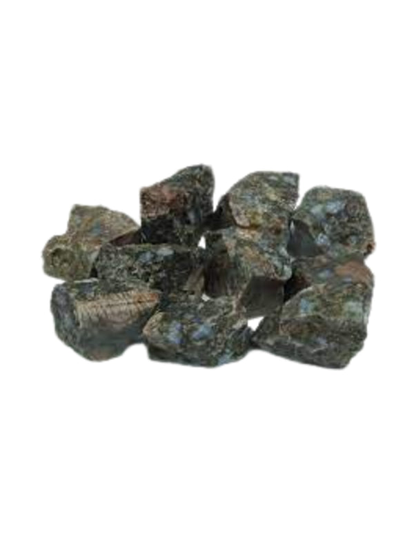 Que Sera Brazilië 250 gr. ruwe edelsteen brokjes (Blauwe Rhyoliet)