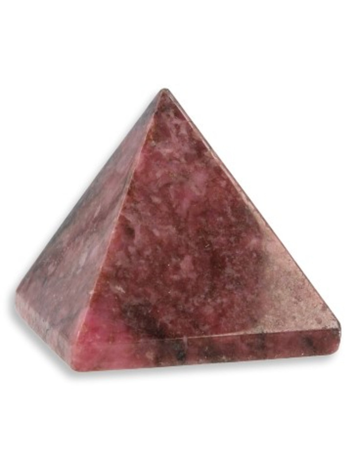 Rhodoniet edelsteen piramide 25 mm
