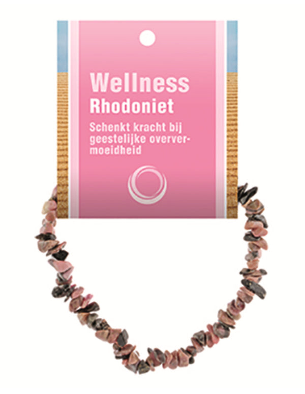Rhodoniet edelsteen splitarmband
