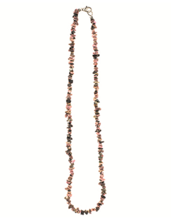 Rhodoniet edelsteen splitketting