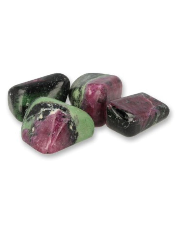 Robijn in Zoisiet 50 gr. edelsteen trommelstenen (mt3)