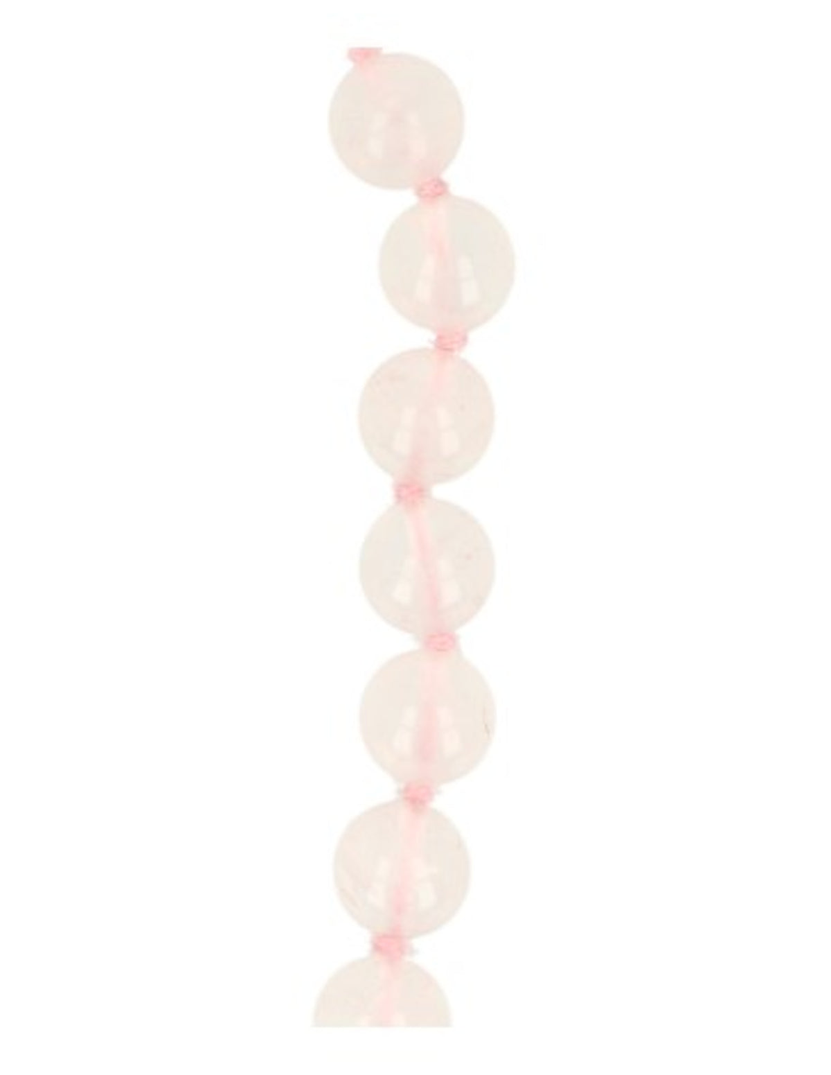 Roze kwarts 8mm kralen ketting 80 cm
