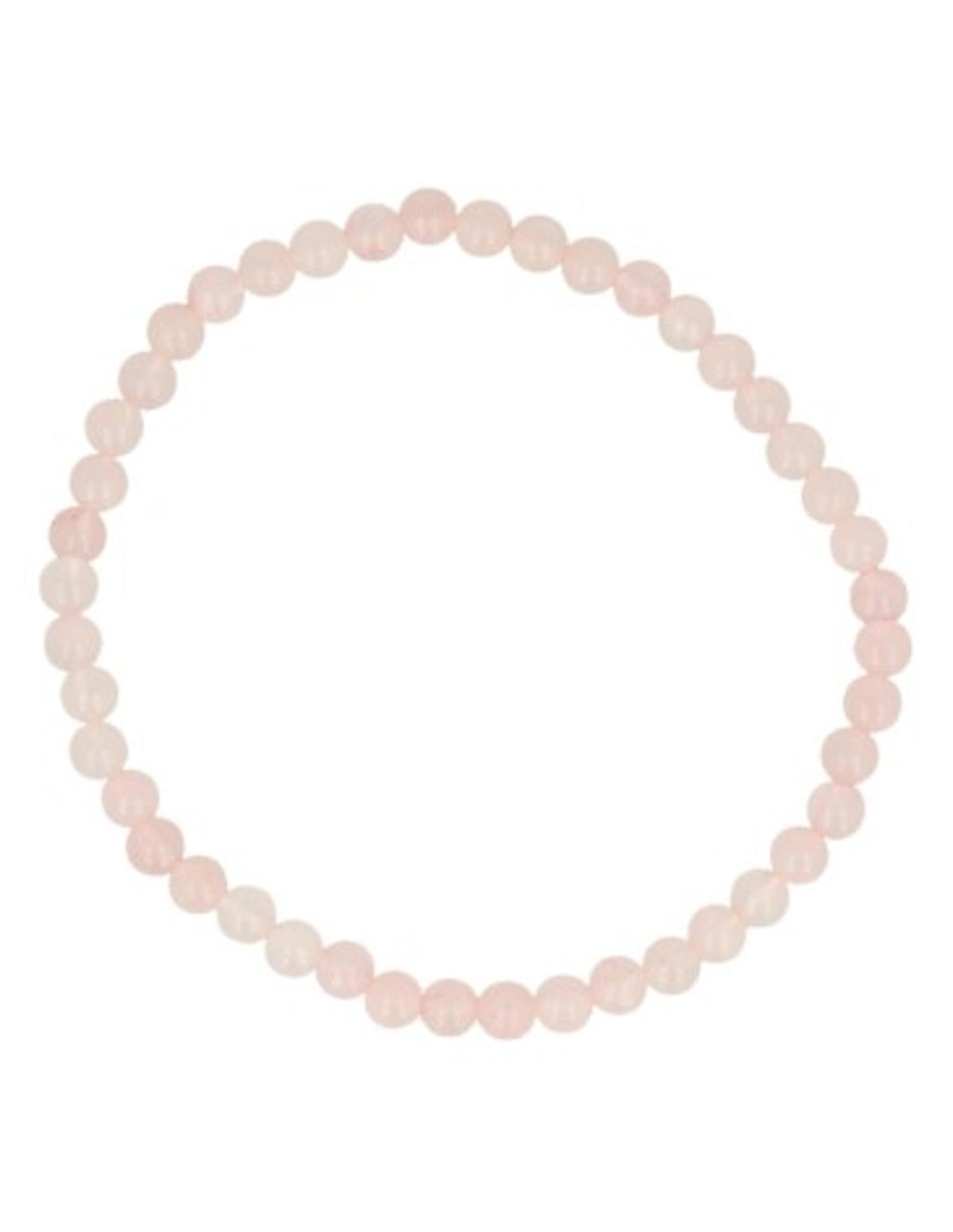 Roze kwarts kralenarmband 4 mm
