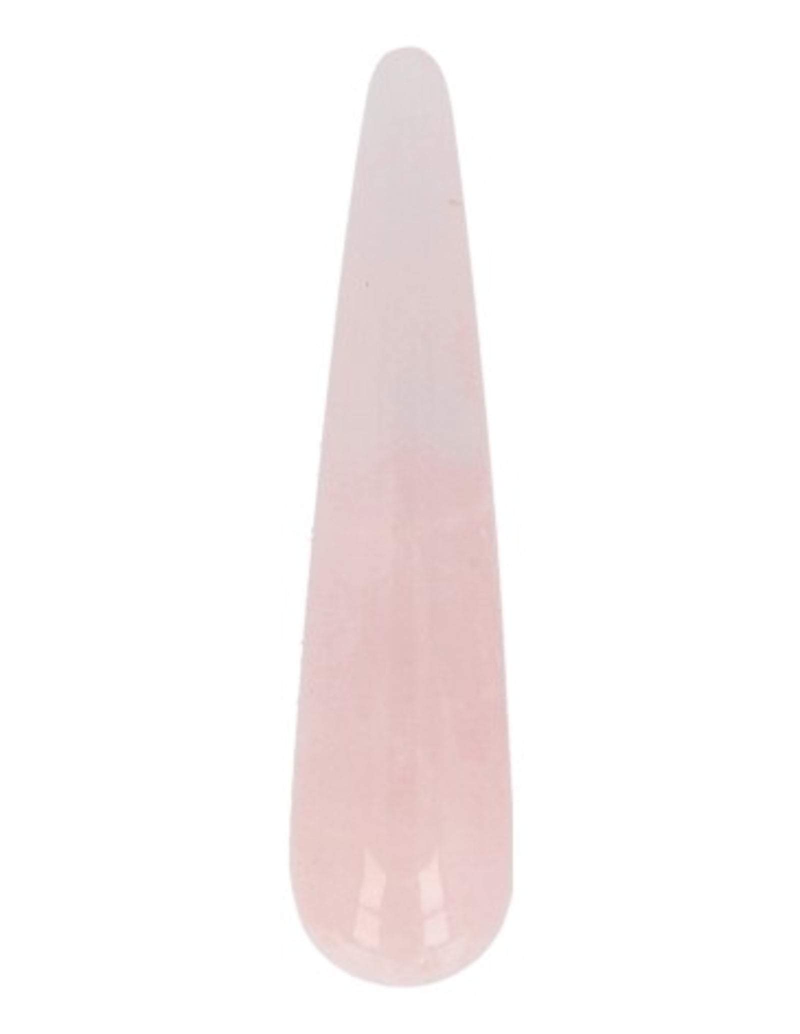 Roze kwarts massage griffel 7,5 cm