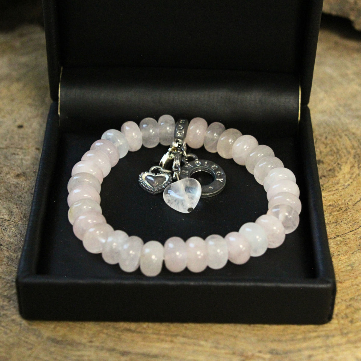 Roze kwarts Ruby Mania armband rond nr. 21