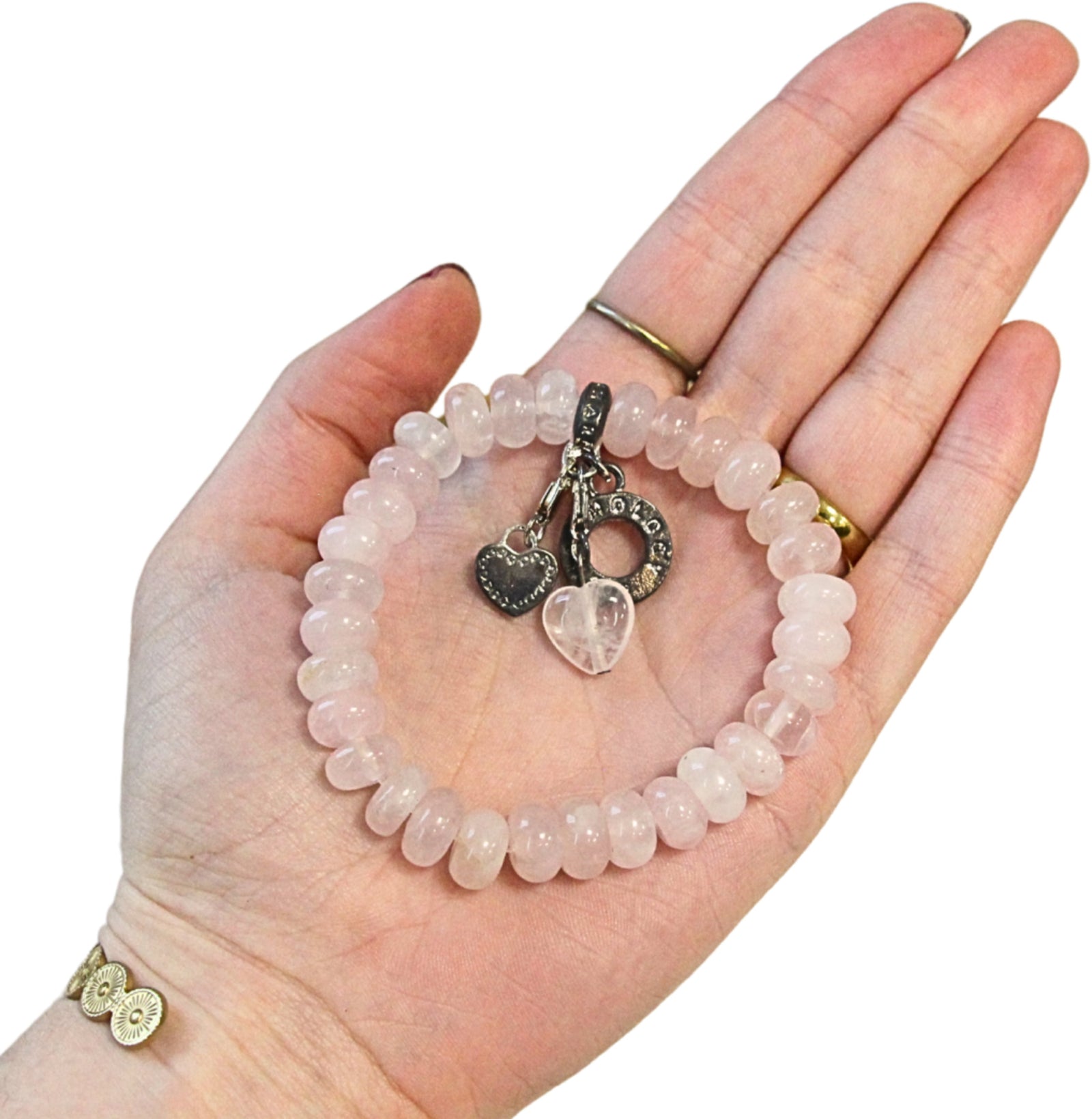 Roze kwarts Ruby Mania armband rond nr. 21