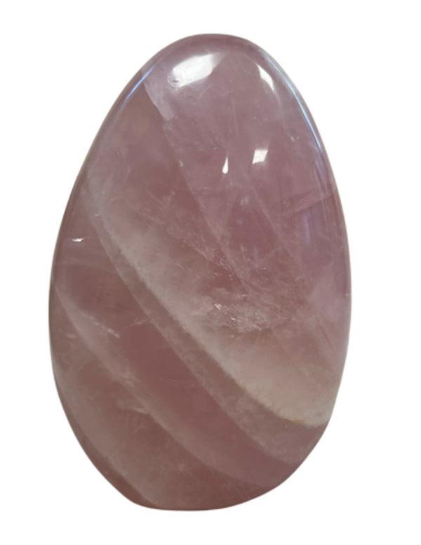 Roze kwarts edelsteen sculptuur 400-500 gram