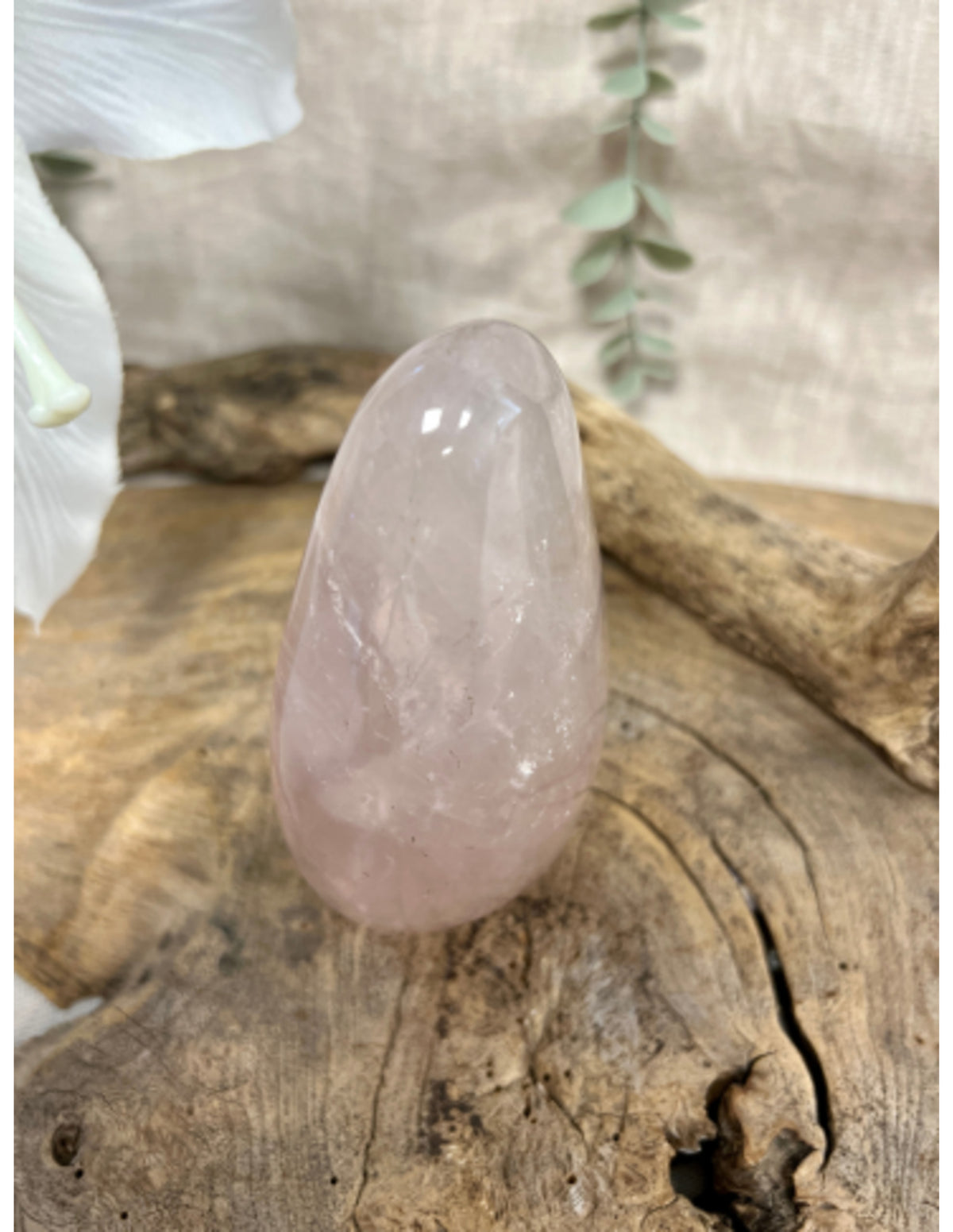 Roze kwarts sculptuur 500-600 gram